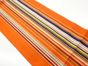 本場筑前博多縞模様織出し名古屋帯